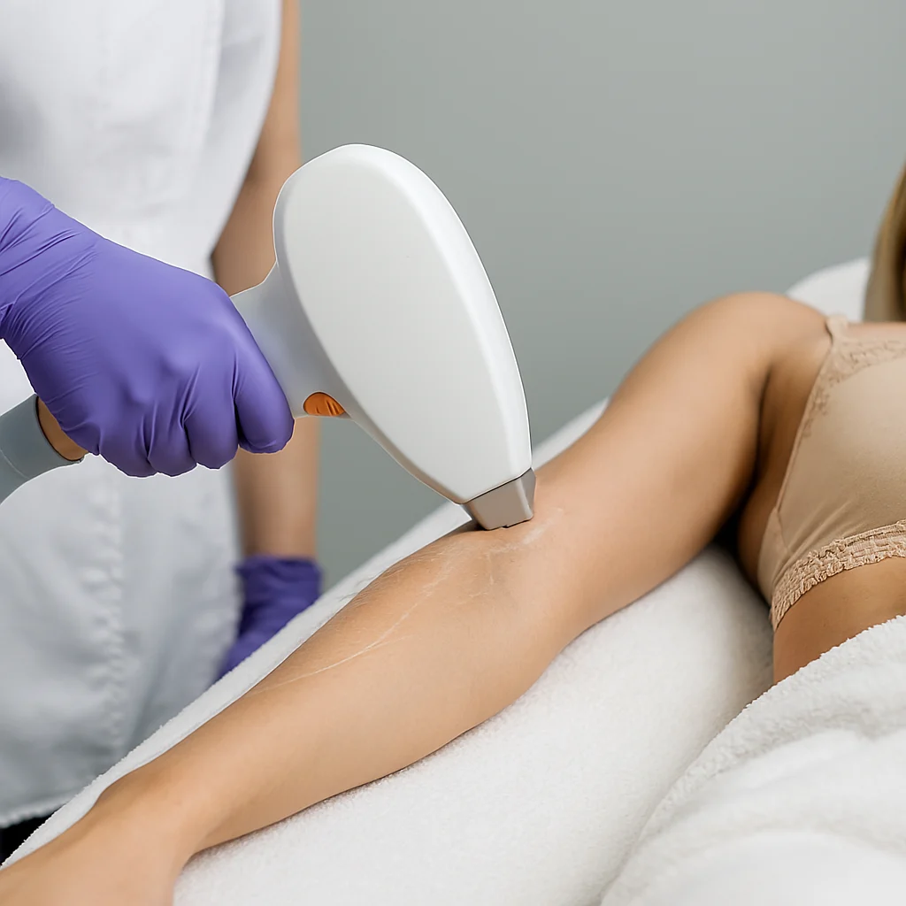 half arms laser hair removal procedure