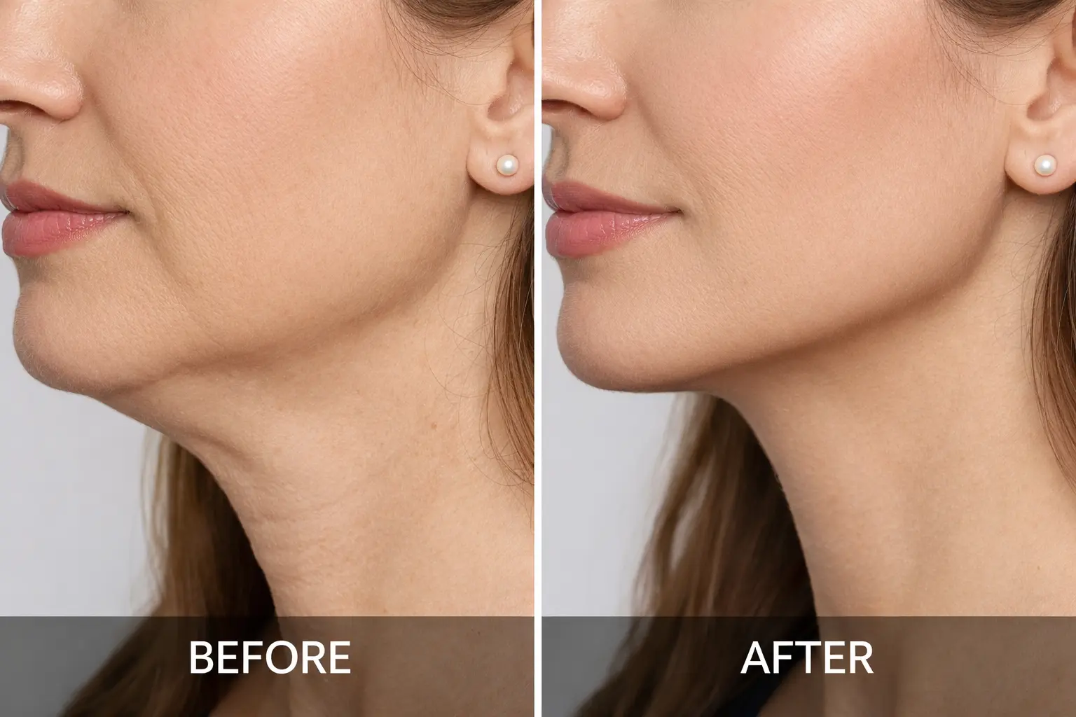 Before and After Image of Chin Contouring Treatment at Arizona Medlaser