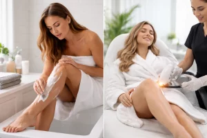 Laser hair removal vs shaving legs comparison